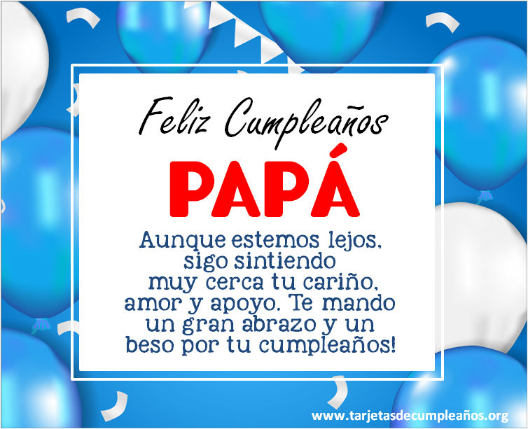 mensajes de tarjeta de feliz cumpleaños papá